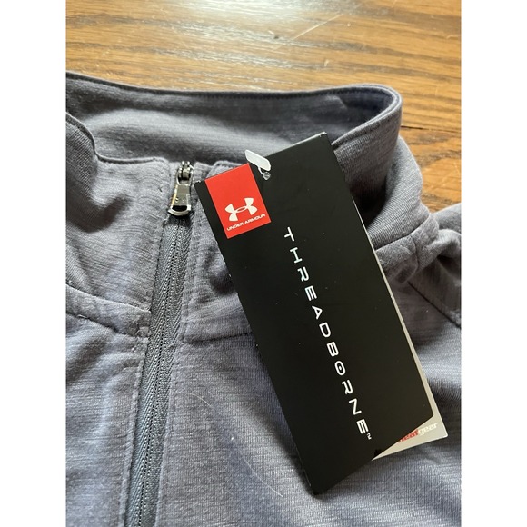 NWT Under Armour Minnesota Golden Gophers Gray 1/2 Zip LS Pullover Women's Small - Picture 5 of 12